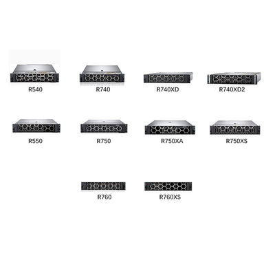 Poweredge R760 R750 R750xa R550 R740xd2 2U Δύο CPU PC Κέντρο δεδομένων υπολογιστών GPU Rack Server